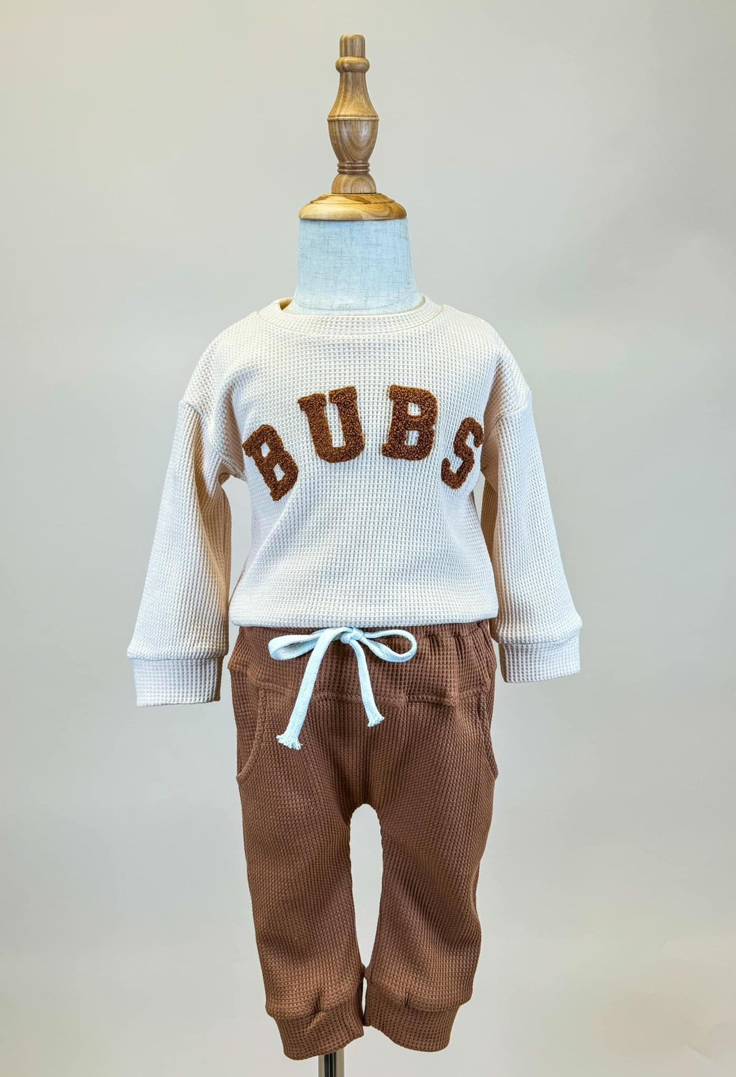 BUB waffle knit set